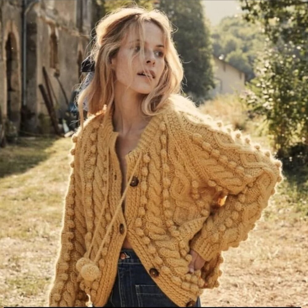 [Reserved and sold] Doen Pomme Sweater in Chamomile, Size XS/S